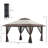Outsunny 13' X 13' Pop Up Gazebo With Netting, Instant Canopy Tent Shelter With 2-Tier Roof,  Wheeled Carry Bag, Water/Sand Bags For Outdoor, Garden, Parties, Beige