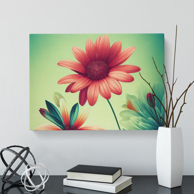 Riveting Daisy Flowers - Wrapped Canvas