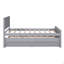 Lit plateforme simple avec lit gigogne et tiroirs-1884273481