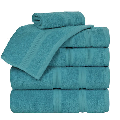 Smart Dry 100% Cotton 6-Piece Towel Set