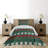 Skull Polyester Geometric Shapes Coverlet-2101474961