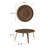 Circular Lightly Beveled Mid-century Style Coffee Table-1418410898