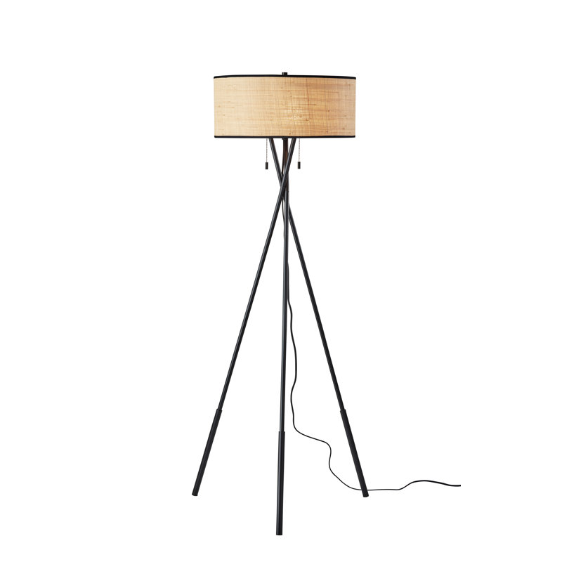 Pinecrest 60'' Black Tripod Floor Lamp