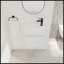 Meuble-lavabo mural 18 po avec lavabo en résine blanche et porte d'armoire à fermeture en douceur 18 po-415802170