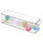iDesign Kitchen Binz BPA-Free Plastic Deep Stackable Organizer with Handles, Clear