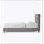 Lit plateforme tapissier Vireo avec structure durable et design élégant, parfait pour les chambres à coucher modernes et élégantes