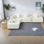 Canapé de coin surdimensionné, blanc bouclé de 137 pouces, canapé modulaire moderne pour la maison-468411843