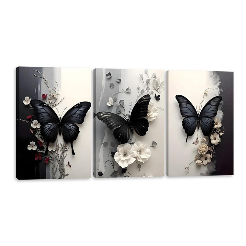 3 Piece Wrapped Canvas Print, 40 cm H x 30 cm W