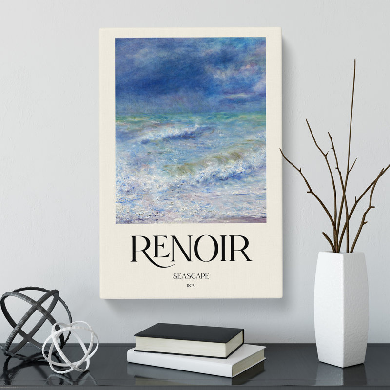 Seascape Print by Pierre-Auguste Renoir - Wrapped Canvas Painting, 76cm H x 50cm W x 3cm D