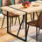 Rectangular Dining Table For Family Gatherings, 55.1"X31.4"X29.9", 1.5" Thick Engineered Wood Top With Black Metal Legs, Fits 4-6 Persons, Kitchen Room Industrial 6, Tabletop And Powder Coated Living-732241603