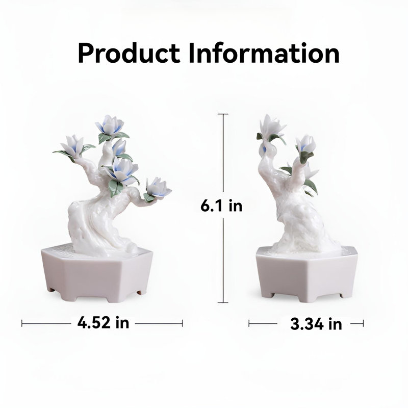 Pivoine en pot en céramique Artisan