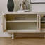Cream style retro solid wood TV cabinet-107245724