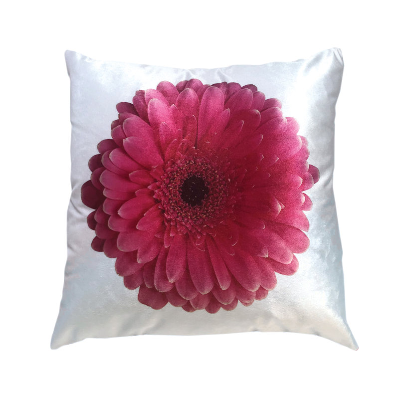 Floral Reversible Throw Pillow