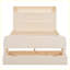 Lit plateforme avec tête de lit et grand tiroir Wescott, lit de rangement, cadre de lit, lits-348236625