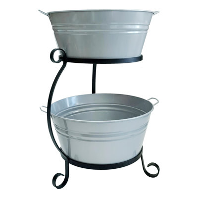 Enameled Metal Beverage Tub