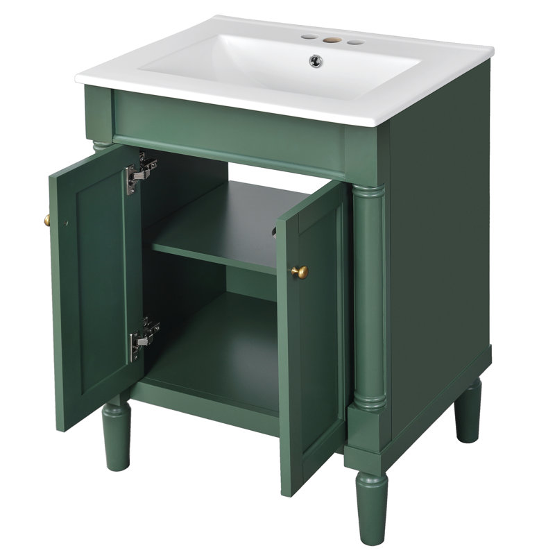 24'' Bathroom Vanity With Functional Basin Sink Design - Modern Long-lasting Performance