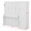 Lit escamotable en bois avec garde-robe, lit escamotable mural peu encombrant avec bureau, station de recharge