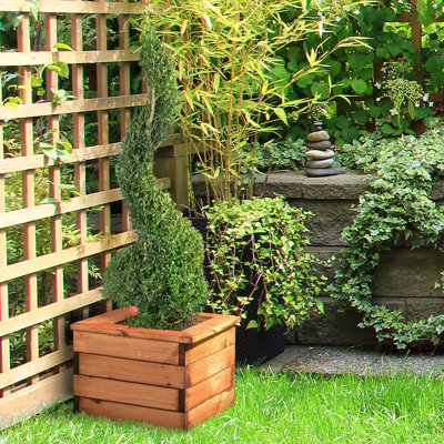 Scandinavian Redwood Handmade Wood Planter Box