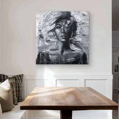Gentle Woman - Figurative Woman Metal Print for Home Decor
