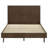 Warm Brown Platform Panel Bed