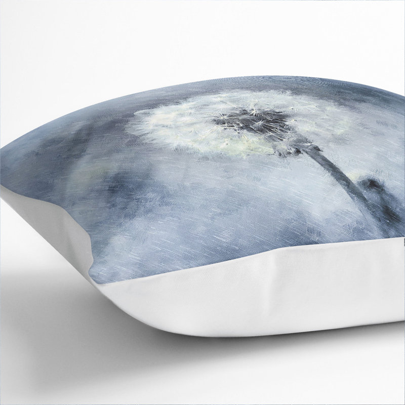 Dandelion Seeds Vol.11 Painting Square Throw Cushion, 40cm H x 40cm W x 15cm D, White