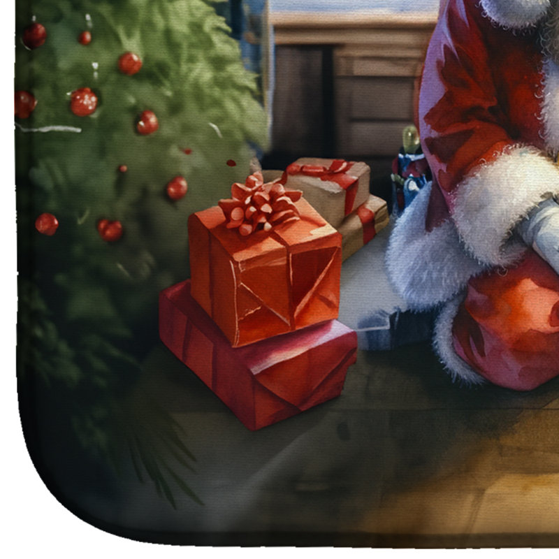 Tapis de vaisselle Beagle and Santa Claus