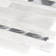 Moderno Blanco 12"x18" Stone/Glass Blend Interlocking Mosaic Tile
