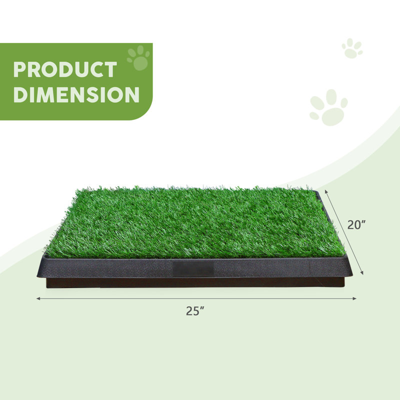 Dog Pee Turf Drawer With 2 Replacements Grass