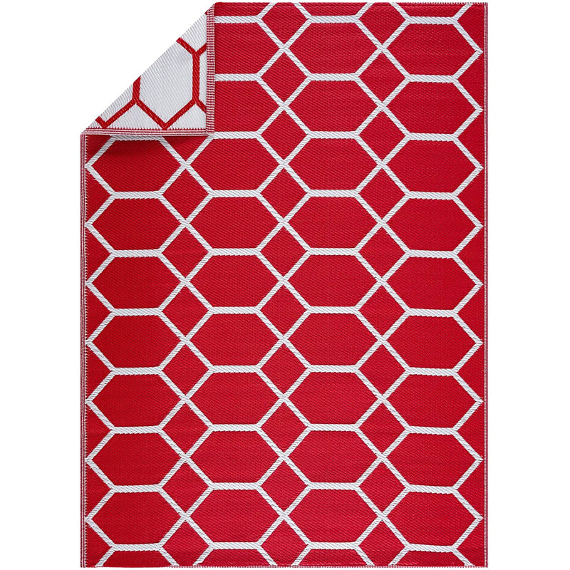 Darquan Geometric Indoor / Outdoor Rug, Rectangle 4' x 6'