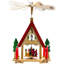 Bougeoir en bois Alpine House Carousel