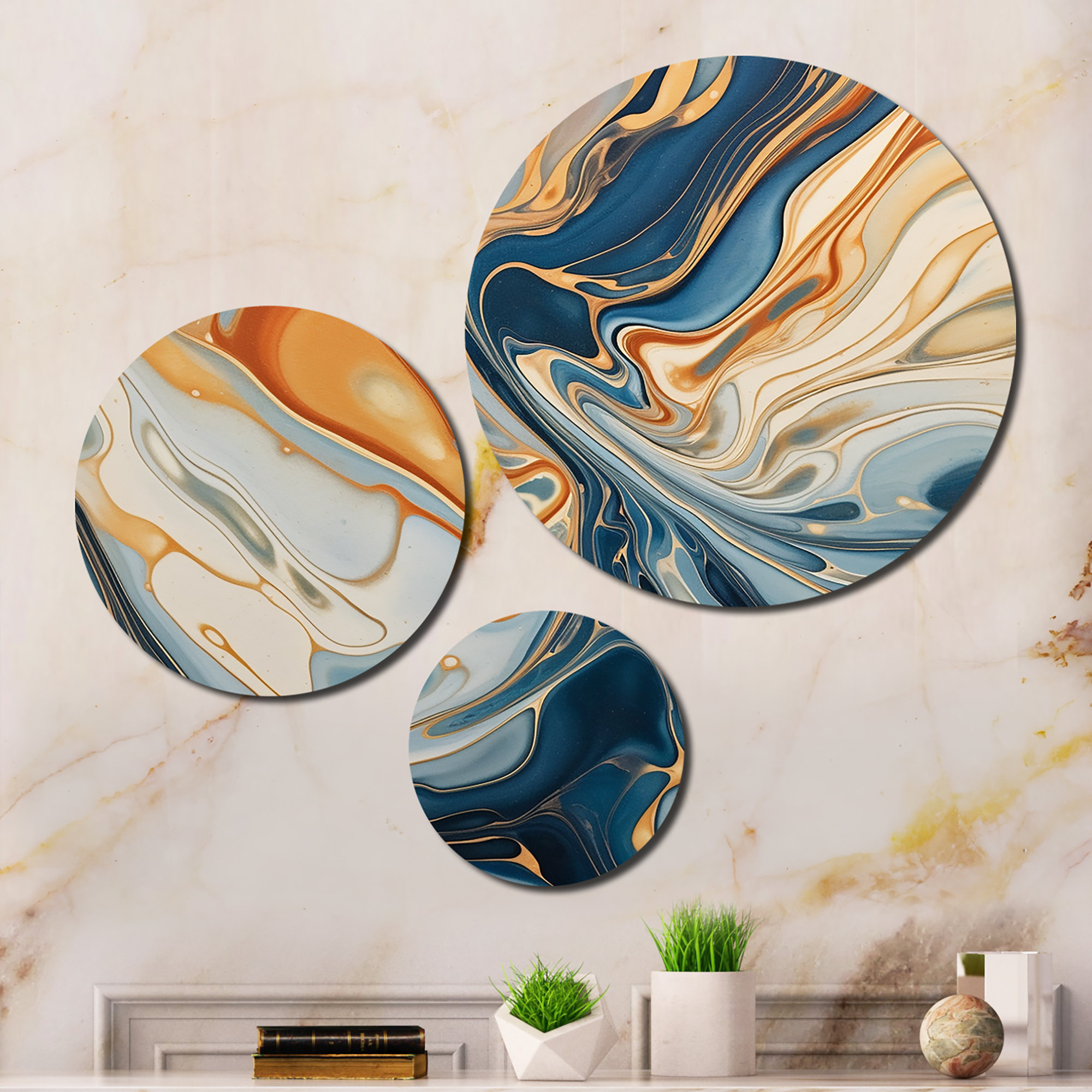 Ivy Bronx Abstract Wall Decor on Metal | Wayfair