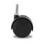 2 po Roulettes pivotantes en nylon noir avec roulettes Samson