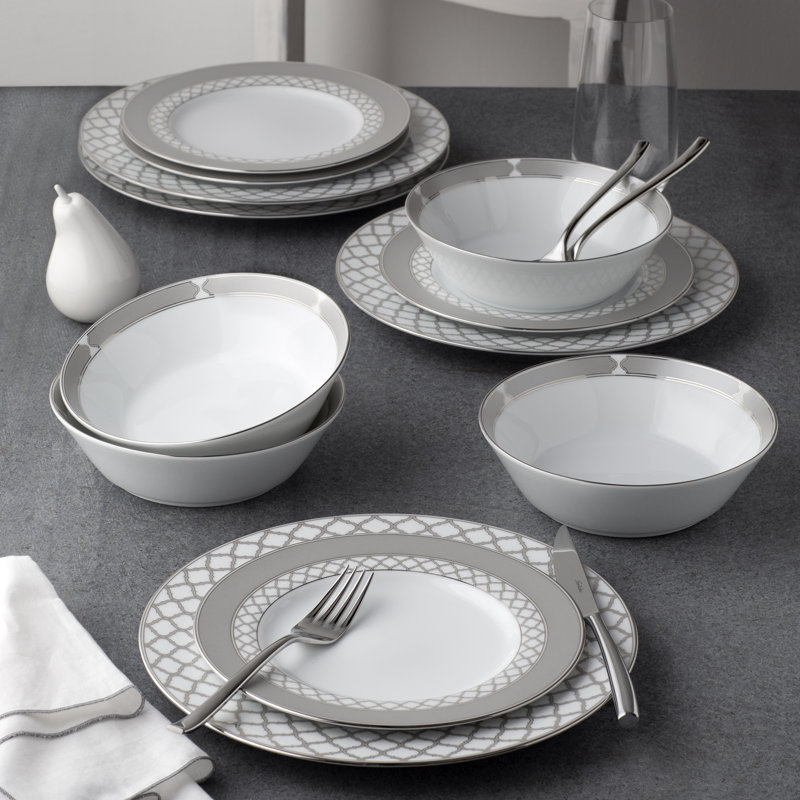 Assiettes à salade 8,5 po Noritake, Platine