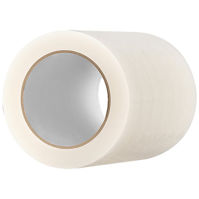Ruban de réparation en polyéthylène transparent 6 po x 108 pi, épaisseur 6,3 mil, idéal pour le film de serre, les bâches en plastique, les joints de tente, imperméable et résistant aux rayons UV
