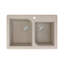 Évier de cuisine à double cuve avec filtre à paniers en granite 33 po x l 22 po Radius-48407077