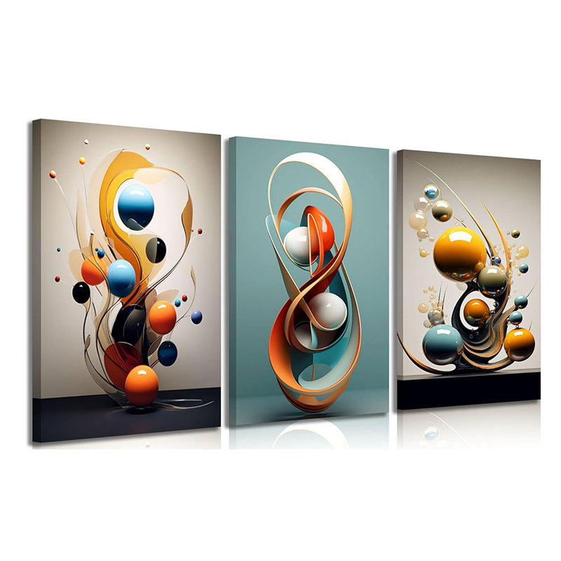 3 Piece Wrapped Canvas Set