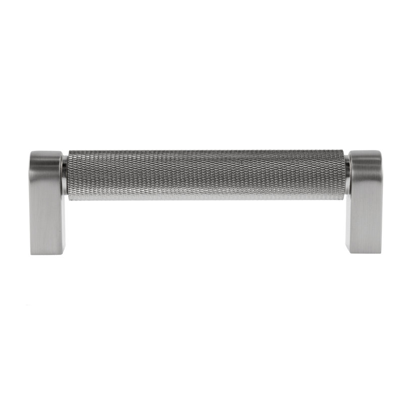 Ensemble de poignées noires matte de 4 po Kent Knurled, Noir mat, 4"