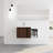 36 Inch Bathroom Wall Mounted Vanity, Soft Close Door, Walnut Finish Vanity With Resin Sink And Drawer,-1603544423
