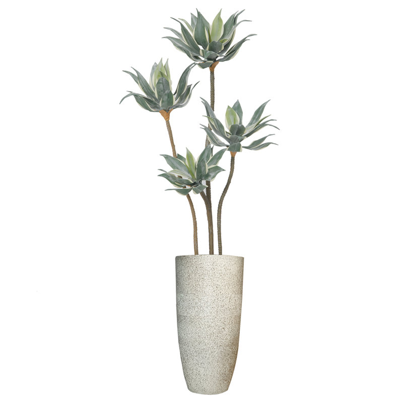Agave artificiel en pot 64 po