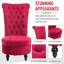 Chaise d'appoint rembourrée à haut dossier