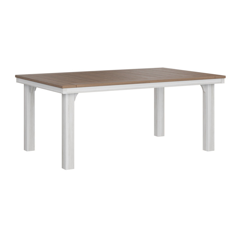 Homestead Outdoor Dining Table, Antique Mahogany, Seashell