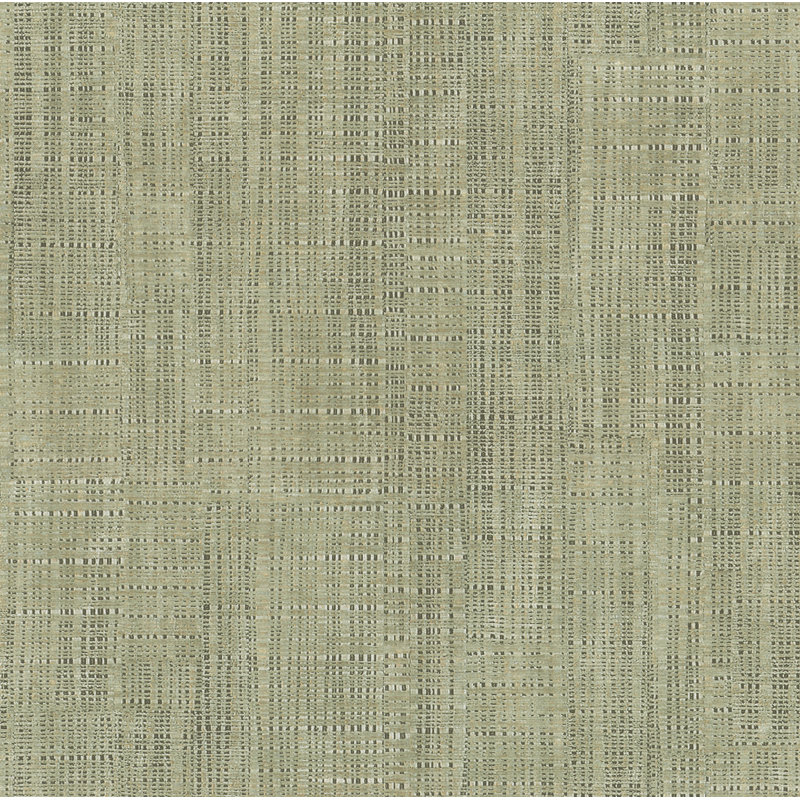 Papier peint tissé en rotin, Vert