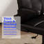 Fauteuil de bureau ergonomique à dossier moyen, fauteuil de direction en similicuir en similicuir, avec support de dossier ergonomique, pivotant à 360 °, accoudoirs rabattables et réglage de la hauteur, avec roulette pivotante silencieuse en polyuréthane pour le bureau à domicile-1941623911-1941623906