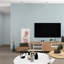 Haimin Grasscloth Peel And Stick Wallpaper, 20.9In X 393In, Textured Self-Adhesive Vinyl, Horizontal Stripes, Light Blue, Waterproof, Removable, Easy To Install