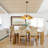 1 - Light Farmhouse Boho Wooden Chandelier