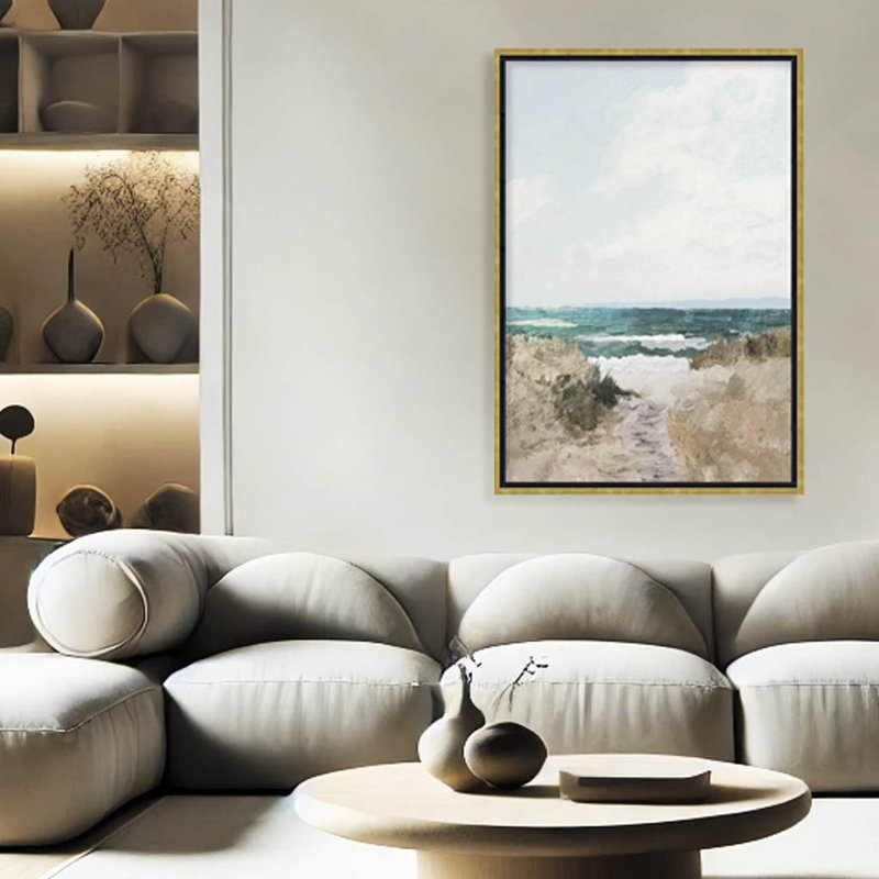 Coastal Retreat Beach Path by Dan Hobday, 30" H x 24" W
