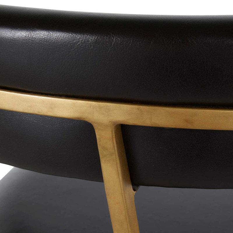Matthew Wing Back Side Chair in Black