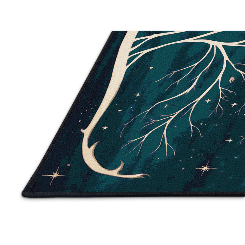 Tapis Celestial Bloom, Rectangulaire 2 pi x 3 pi