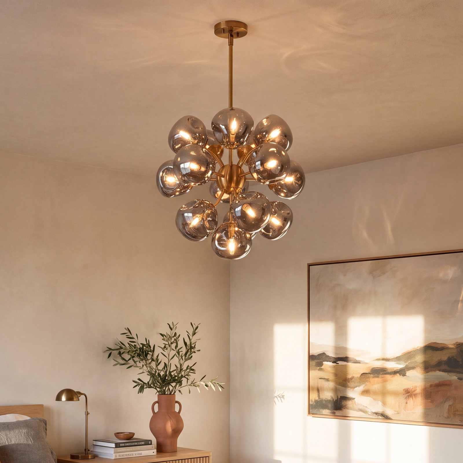 Iron 16-Light Chandelier