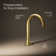 Occasion Sink with Cane Design Single Hole Bathroom Faucet with Drain Assembly